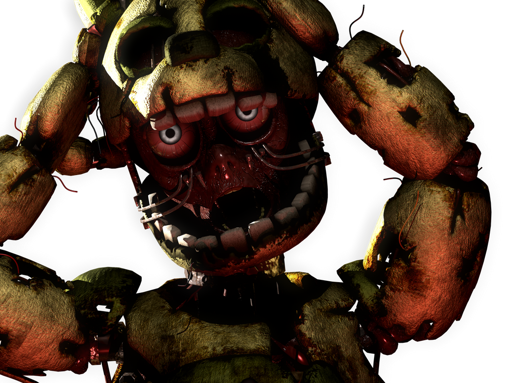 Springtrap Scary (C4D/FNAF) SPRINGTRAP CREEPY POSTER.3 by STARC4DSTUDIO15 on DeviantArt