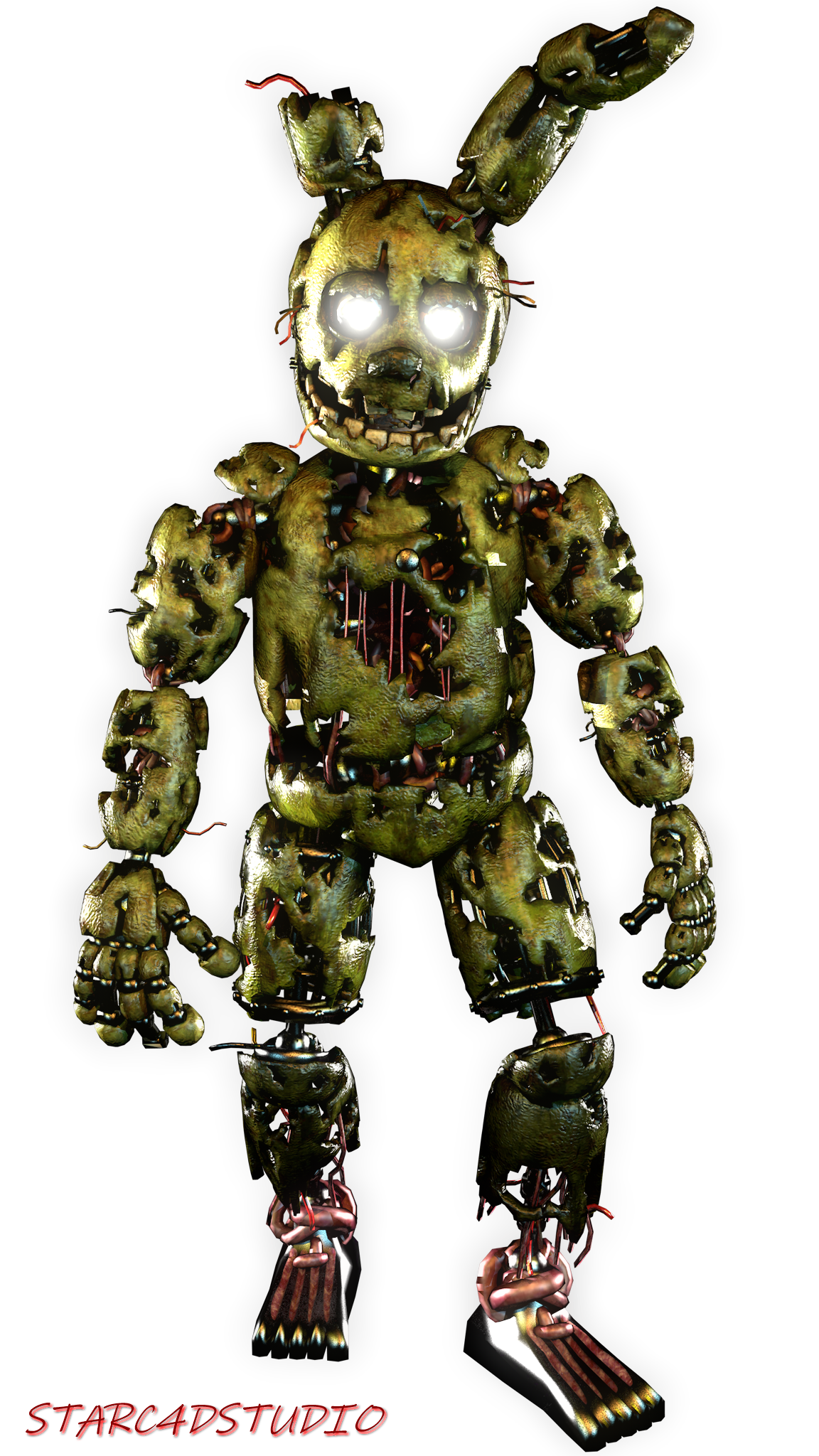 Springtrap Ar Version (C4D/FNAF) SPRINGTRAP AR by STARC4DSTUDIO15 on DeviantArt