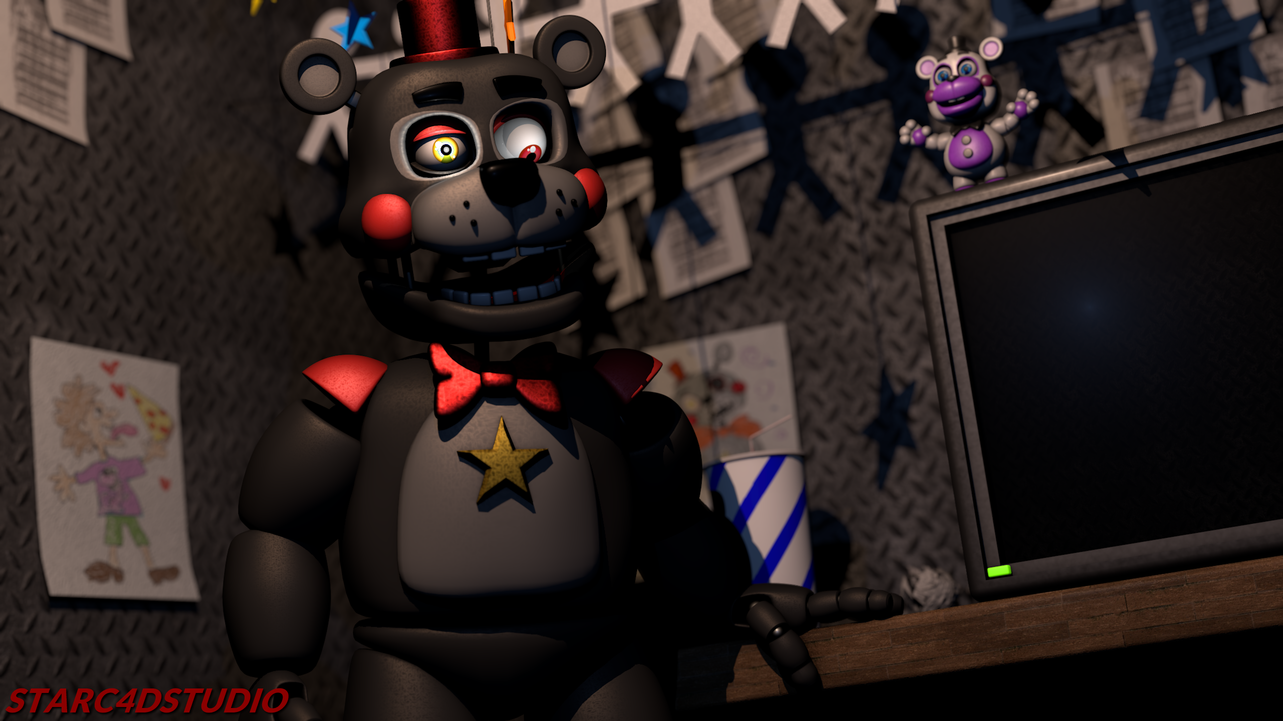 Rockstar Freddy/Lefty - FNaF 6 by ScooperExeBR on DeviantArt