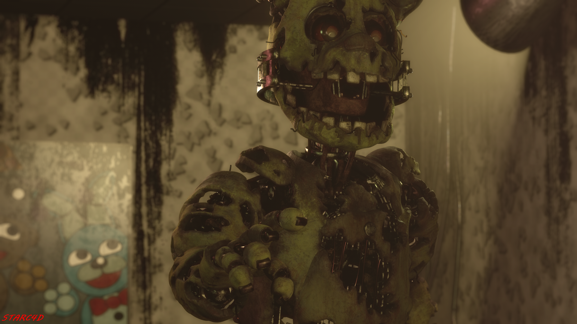 Spring Trap Fallout 4 Mod (C4D/FNAF)New Springtrap Model by STARC4DSTUDIO15 on DeviantArt