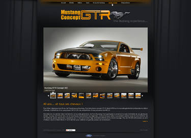 Mustang GT-R Concept webdesign