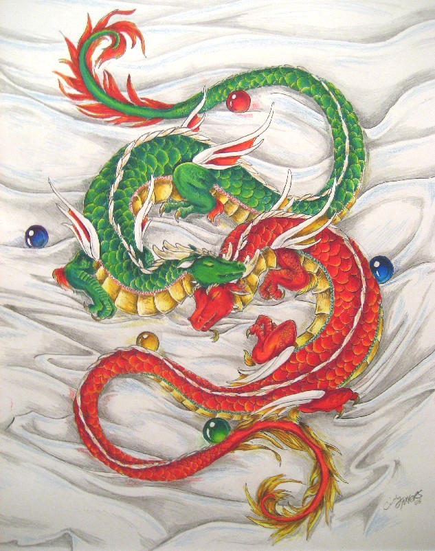 Spring and Summer Dragons by DragonCid on DeviantArt
