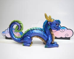 Blue Green Luck Dragon