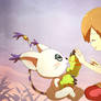 Gatomon and Kari FB Cover