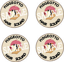 Pigeotto Hair Squad Stickers