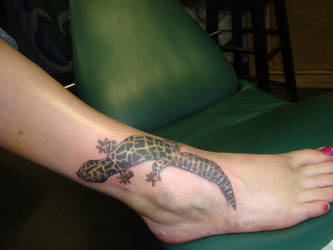 Leopard Gecko Tattoo