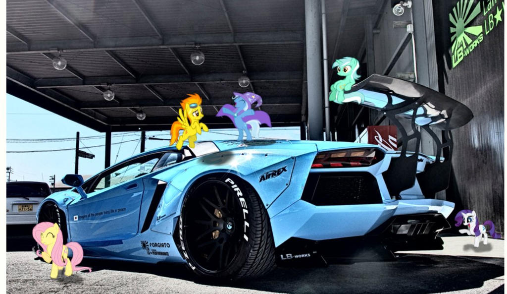 Liberty walk widebody lambo by azeoblurr on DeviantArt