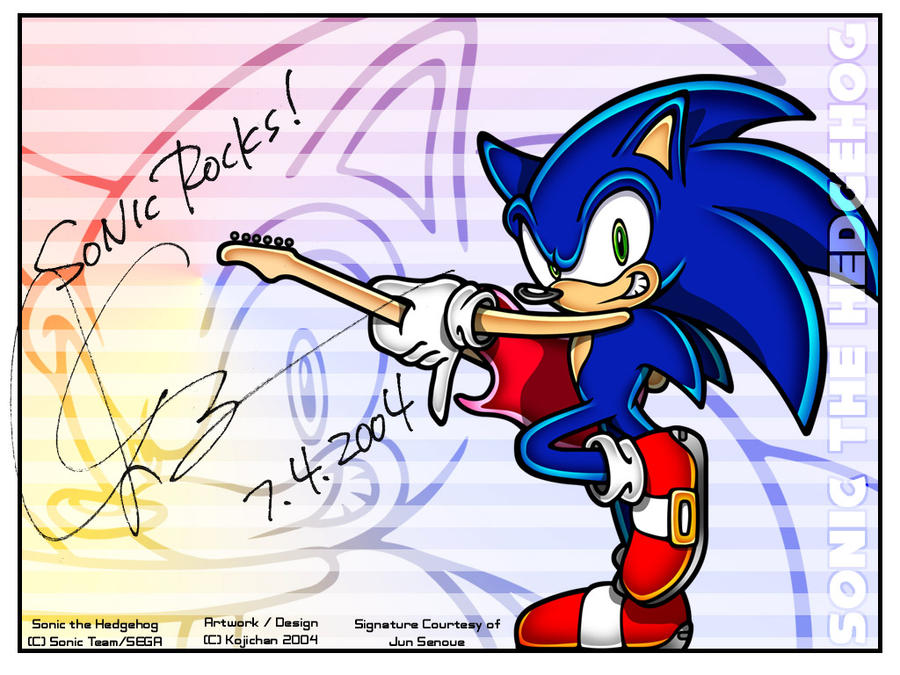 Sonic Rocker sonic's rocking out by static123 on DeviantArt