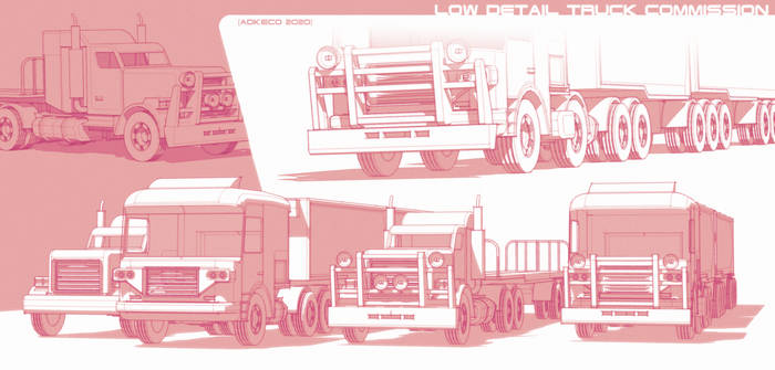 Low Detail / Low Poly Trucks
