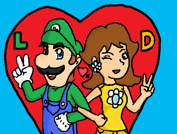 Luigi X Daisy 'peace'