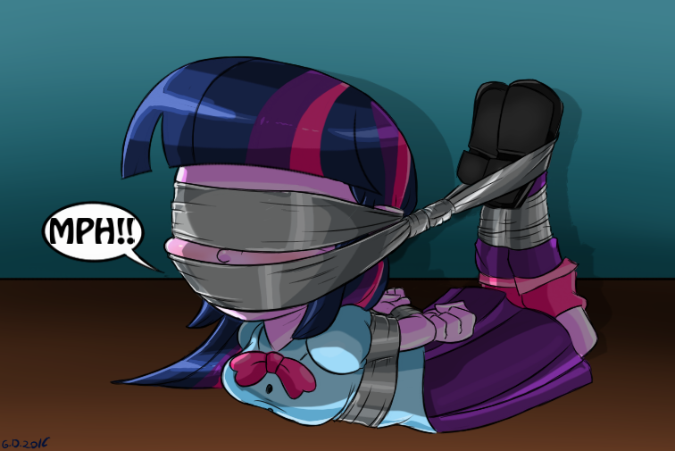 Twilight Sparkle Bound and Gagged 2 -Commission