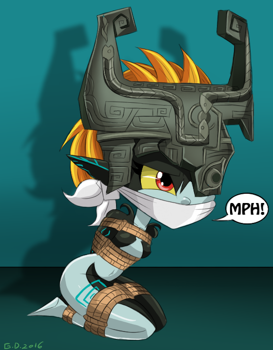 Midna Bound and Gagged -Commission