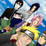 Naruto, full team 7, colored