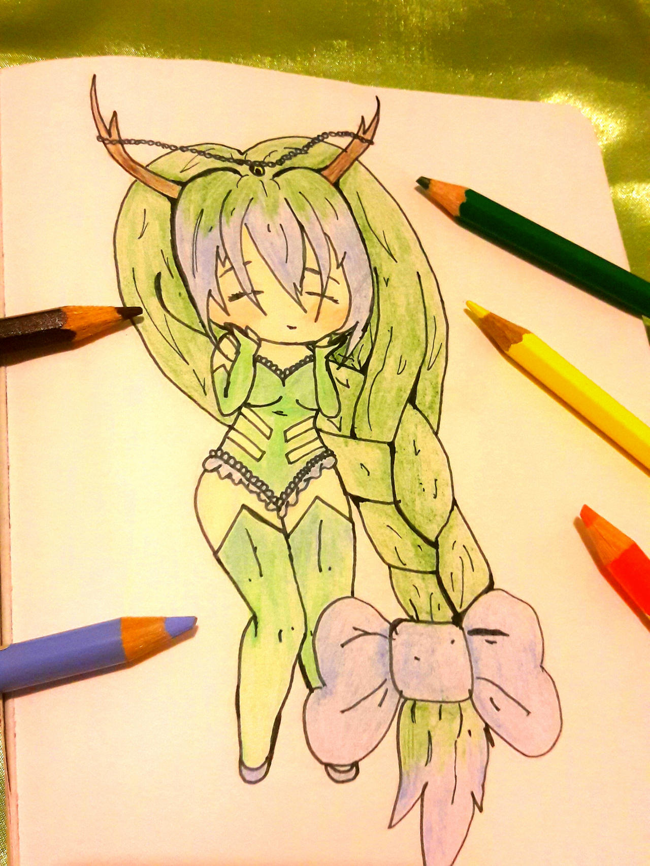 Green Color Chibi Green chibi by Pikakawai on DeviantArt