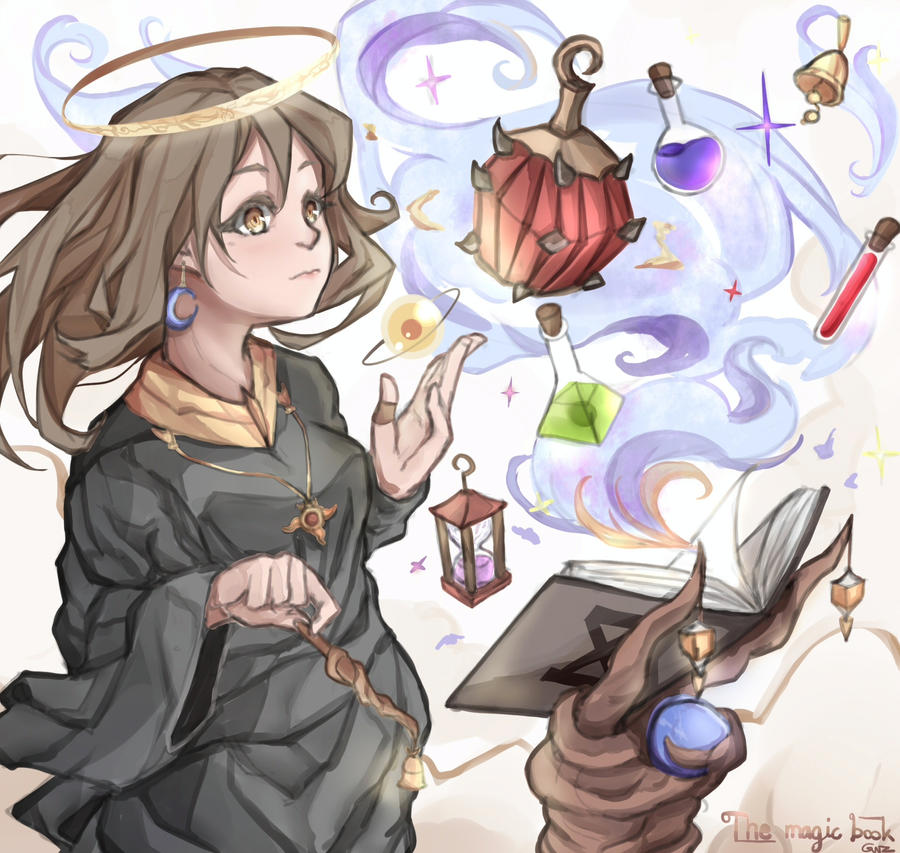 The magic book by GUNZ-Illustration on DeviantArt