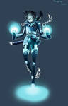 Blue wizard by Manapany