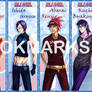 Bleach bookmarks Light set