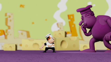 Ancient Cheese title card 3D