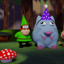 Gnome Forest title card 3D