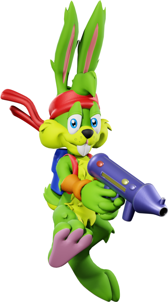 Jazz Jackrabbit forward leaping