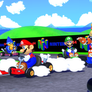 Super Mario Kart R title screen