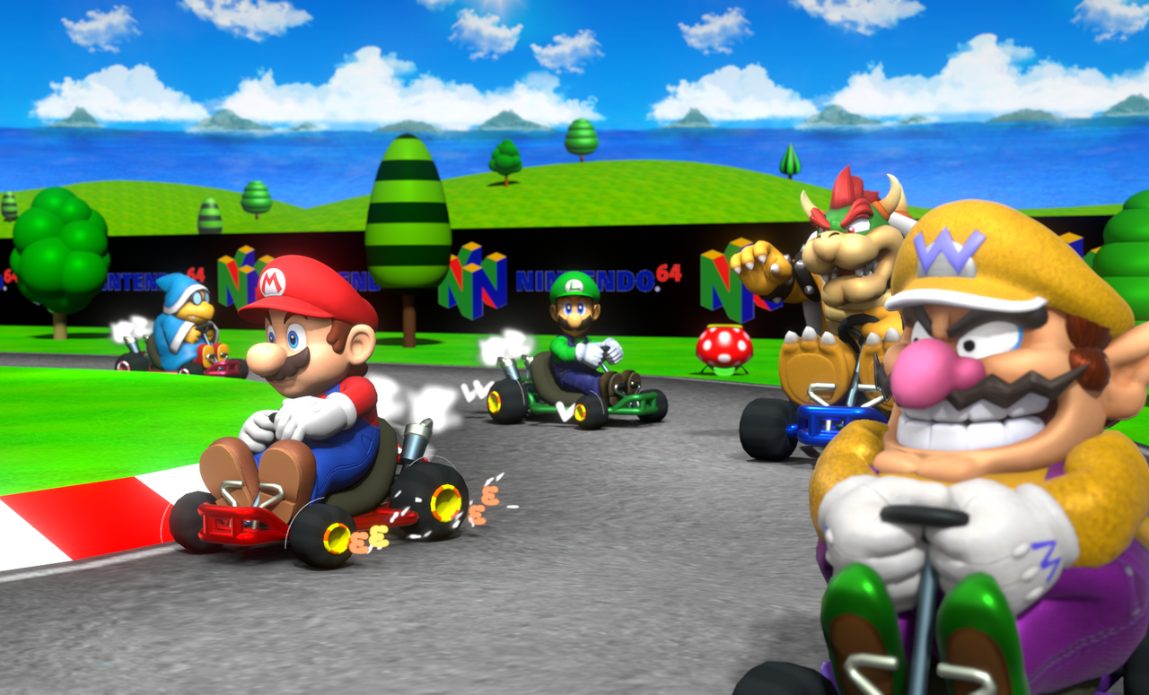 Super Mario Kart R title screen by SonictheHedgehog1953 on DeviantArt