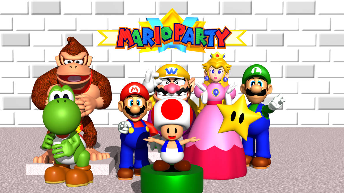 Mario Party 1 title screen HD