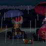 Toad and Peach at GBA Luigi Circuit