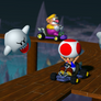Toad and Wario at GBA Broken Pier