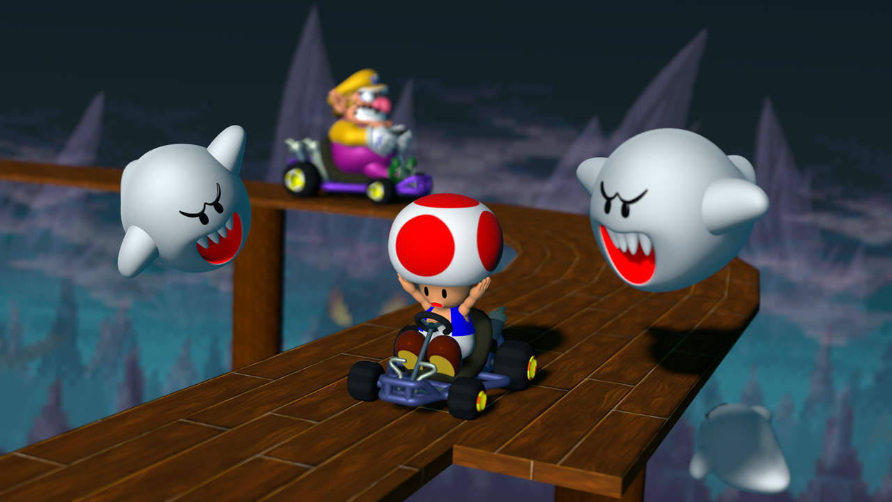 Toad and Wario at GBA Broken Pier