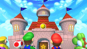 Mario Gang at GBA Peach Circuit