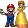 Mario and Princess Daisy