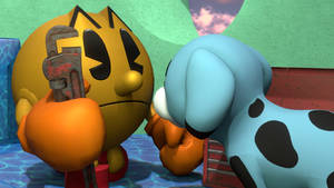 Pac-Man and a Wrench