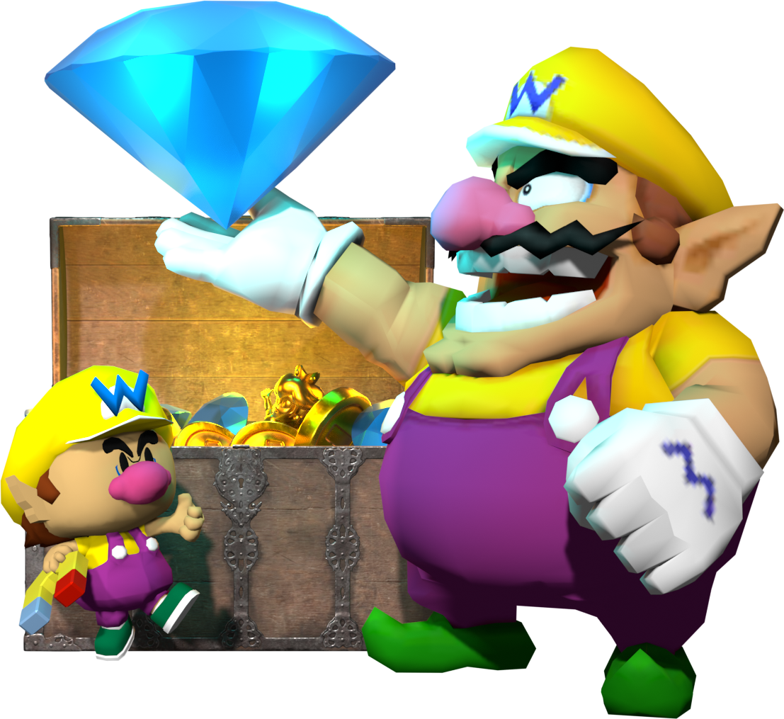 Future and Past Wario found treasure