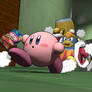Kirby stole Dedede's chips