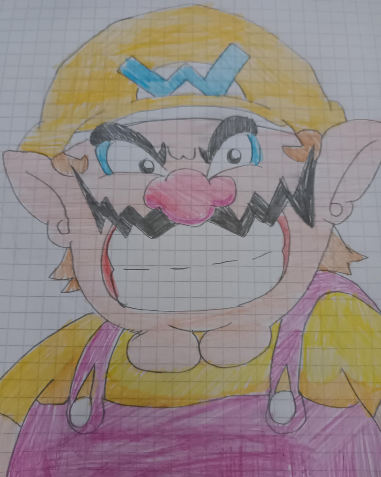 Wario drawing