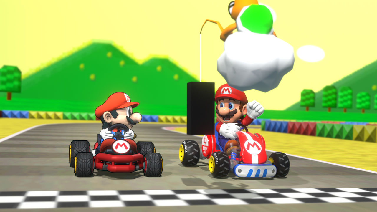 Classic and Modern Mario Kart
