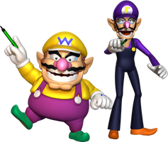 Power Tennis Wario and Waluigi