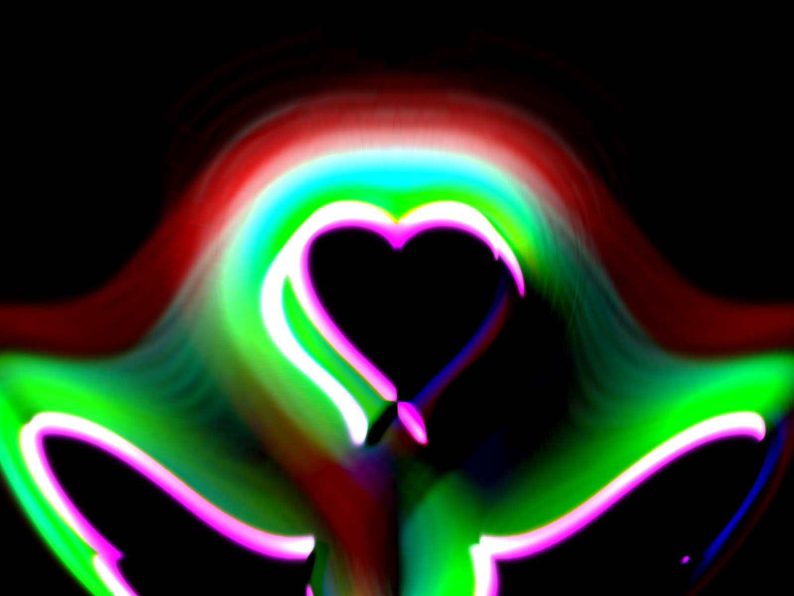 Javascript Heart Neon Colorful Neon Heart Backgrounds