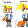 Katelynn the Fox in my style for calico160