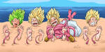 SSJ Beach Buried Tickles by Bad-Pierrot