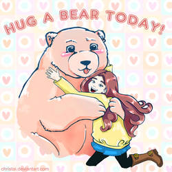 Hug a Bear Today! ~ Colored