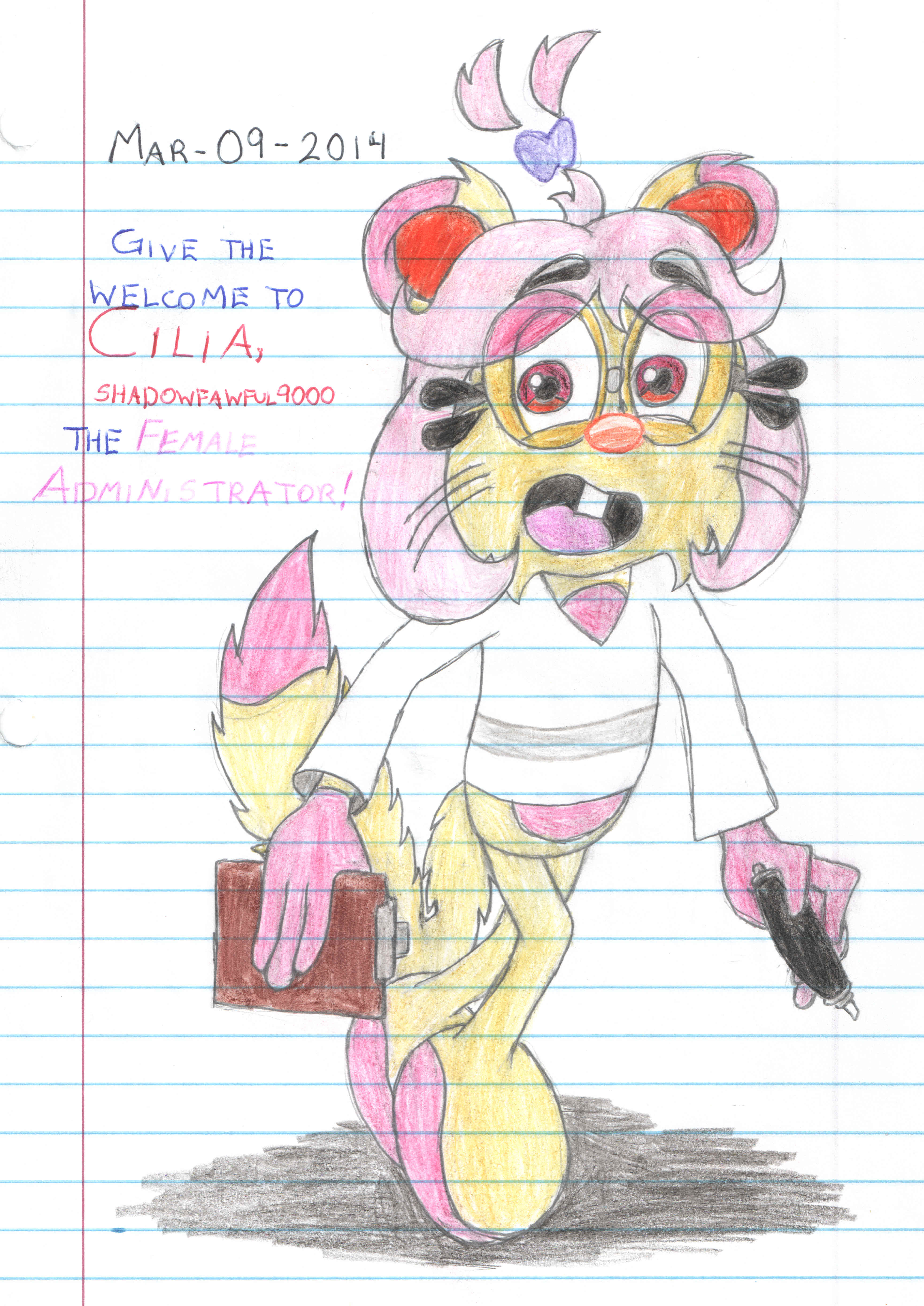 :Official pic: Cilia, the Administrator