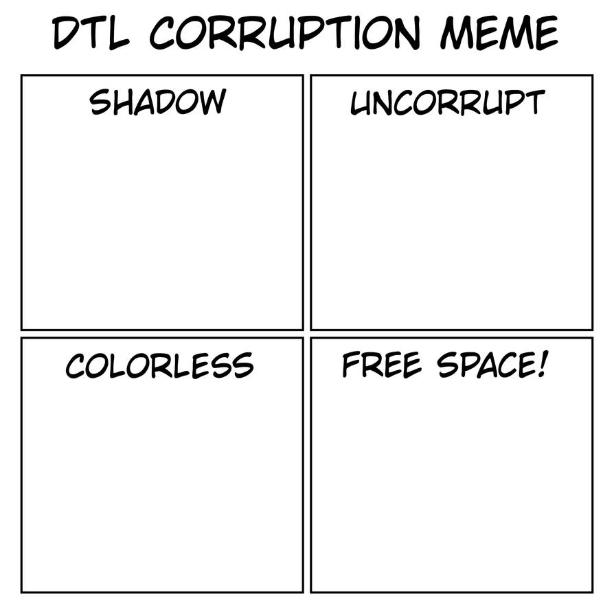Understanding Corruption Meme Drawn to Life Corruption Meme Template by BreGee13 on DeviantArt