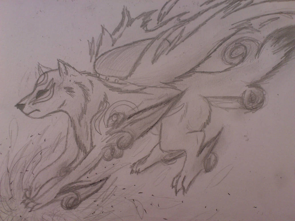 Okami pencil drawing. by CosmicStarWarrior on DeviantArt