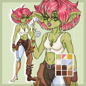 [CLOSED] Adoptable - Goblin Engineer Girl