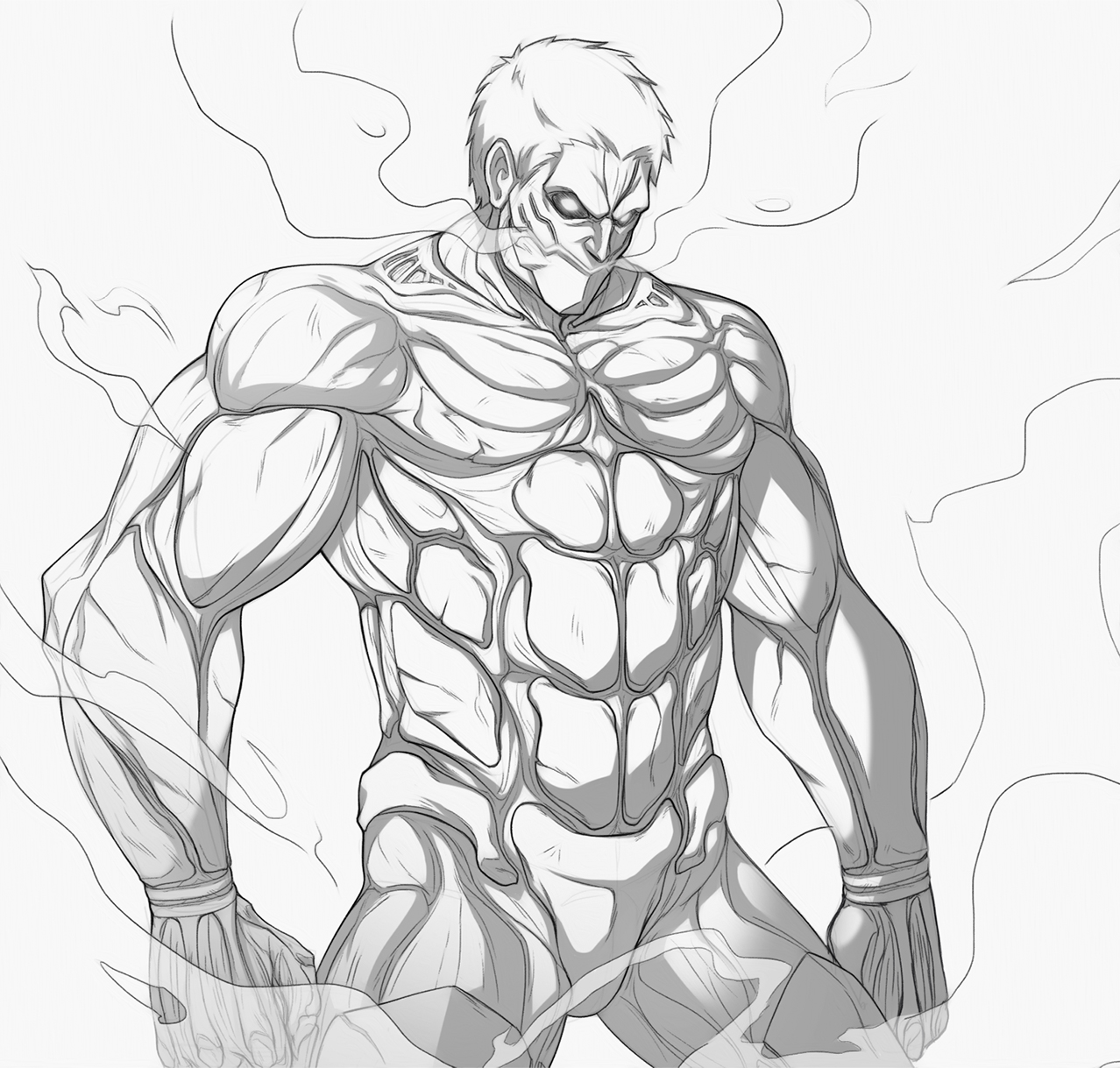 Patreon Sketch Armored Titan v1 by Oniika on DeviantArt