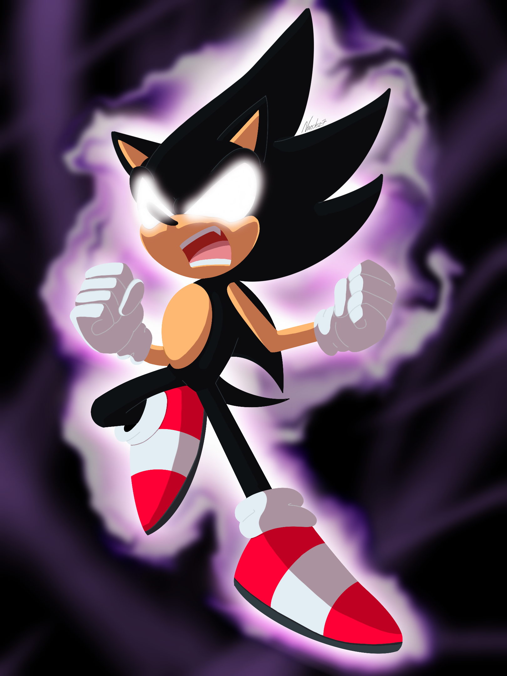 Dark Sonic by Fentonxd on DeviantArt