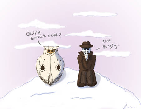 Watchmen-Rorschach and Sno Owl