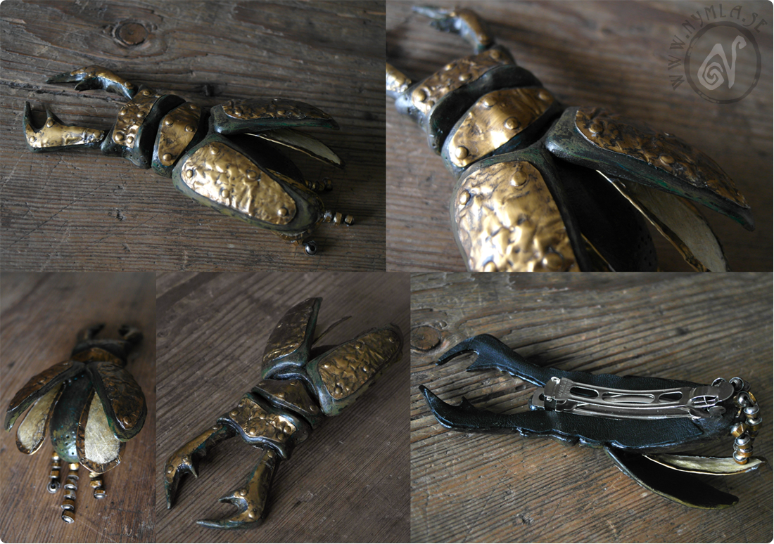 Stag Beetle Barrette